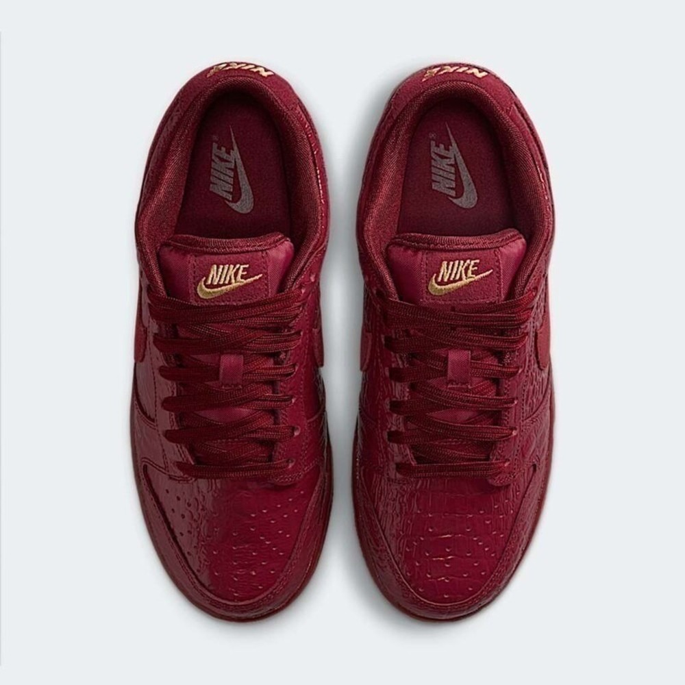 10W / 8.5M - [NEW] Women's Nike Dunk Low SS Shoes 'Red' HV4388-600 - Picture 2 of 6